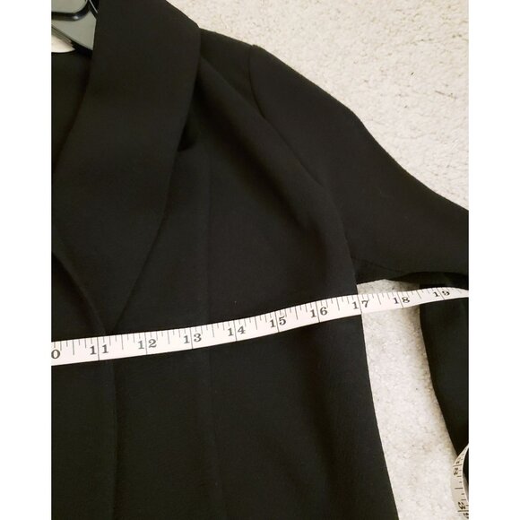 Wilfred Chevalier Black Open Front Cardigan Jacket Pockets Size 0 EUC - Picture 10 of 10